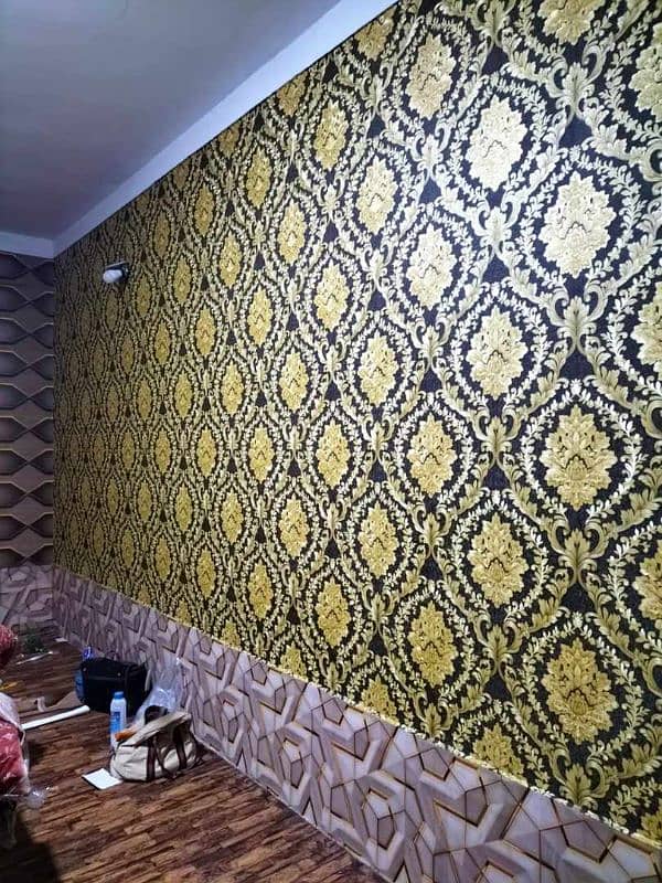 pop ceilling//WALLPAPPER//OFFICE RENOVATION//VINYAL FLOORING 3