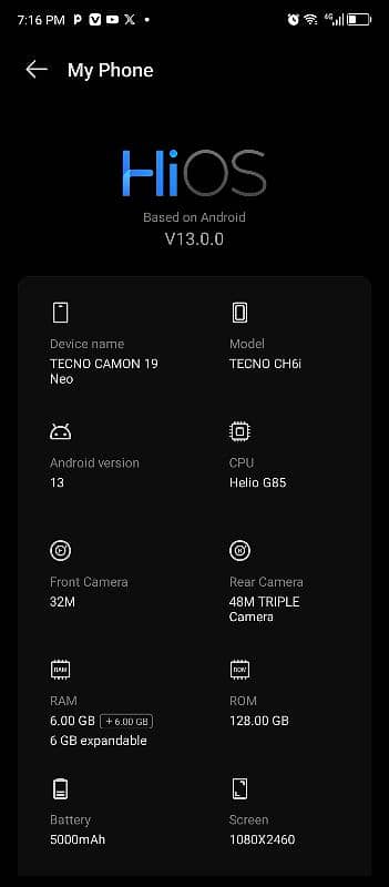 Tecno camon 19 neo 4