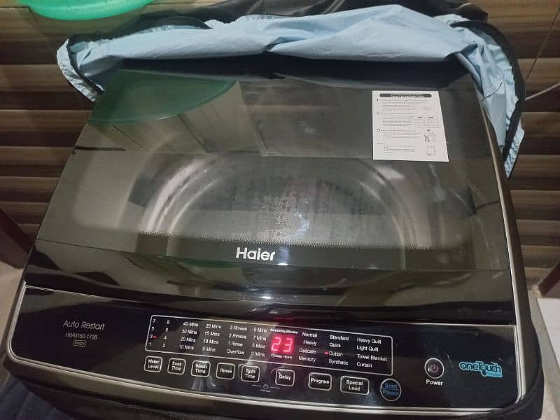 Used haier fully automatic machine 2month used mobile no 03352369236 6