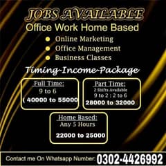 online and office work home base work available