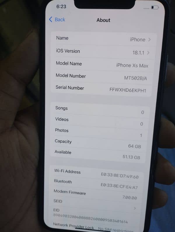 Iphone XS Max Officiall PTA approved 0