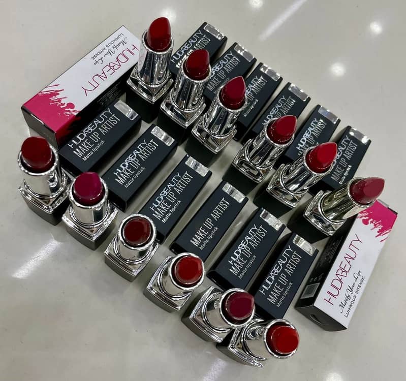 12 Pcs Huda Beauty Lipstick Set - Matte & Long-Lasting 0