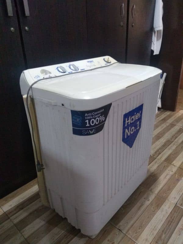 Haier washing machine Semiautomatic capacity 10kg 0