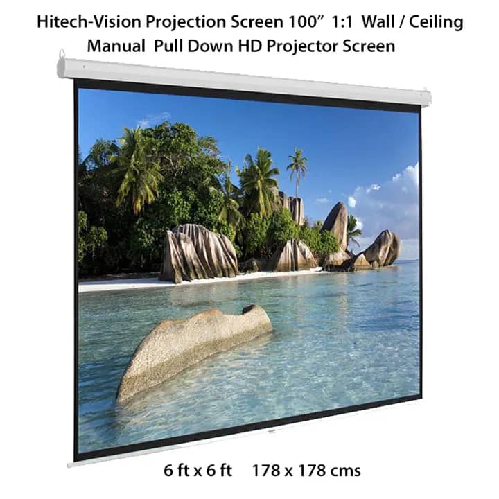 Hitech Vision Projector Screen with Hanger roller 2