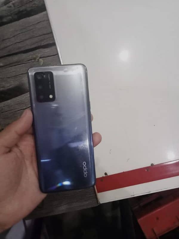 Oppo f19 6gp 128gp sirf glass change hai butt fingerpaint ok hai 4