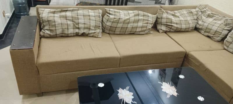 L Shape 5 Seater sofa + Centre Table 2