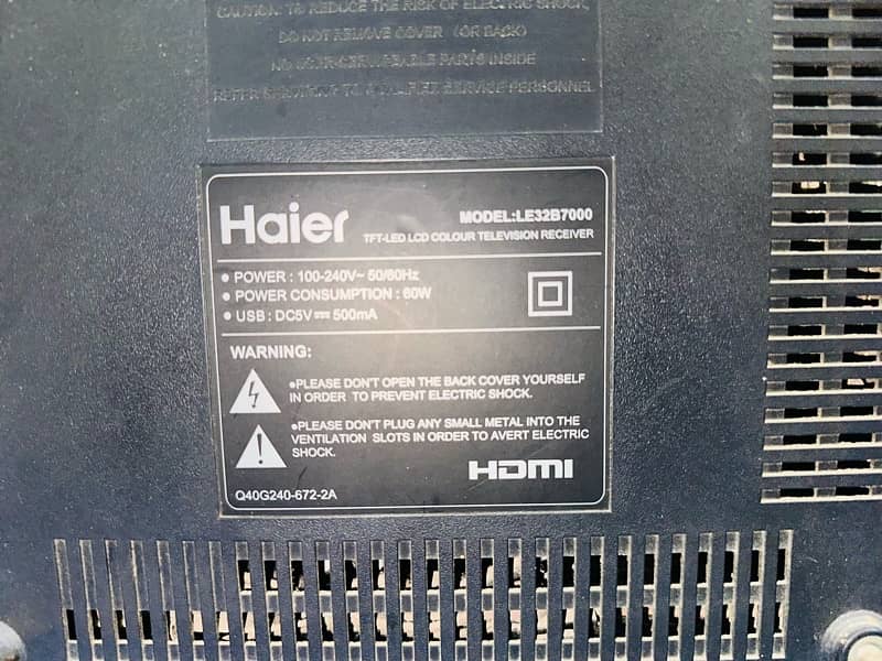 Haier 32 inch led good condition 7