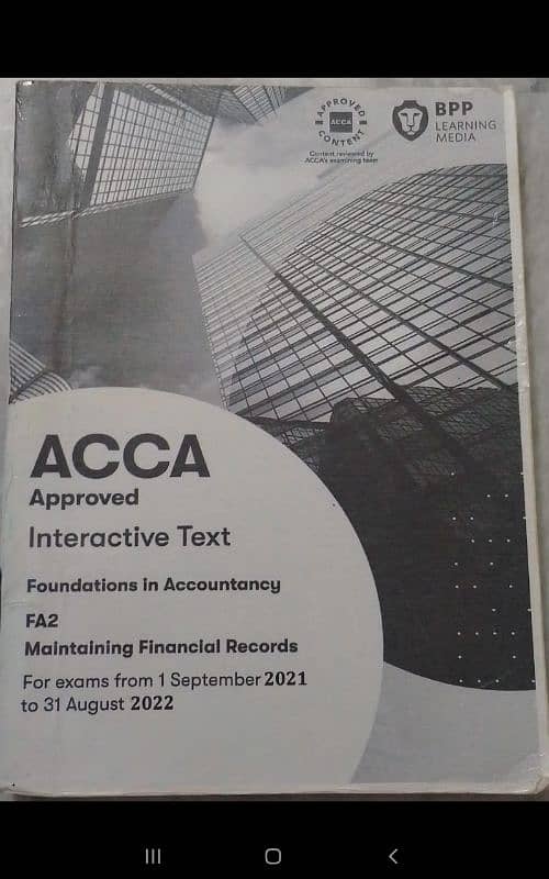 Acca books Fa-2 and Ma-2 0