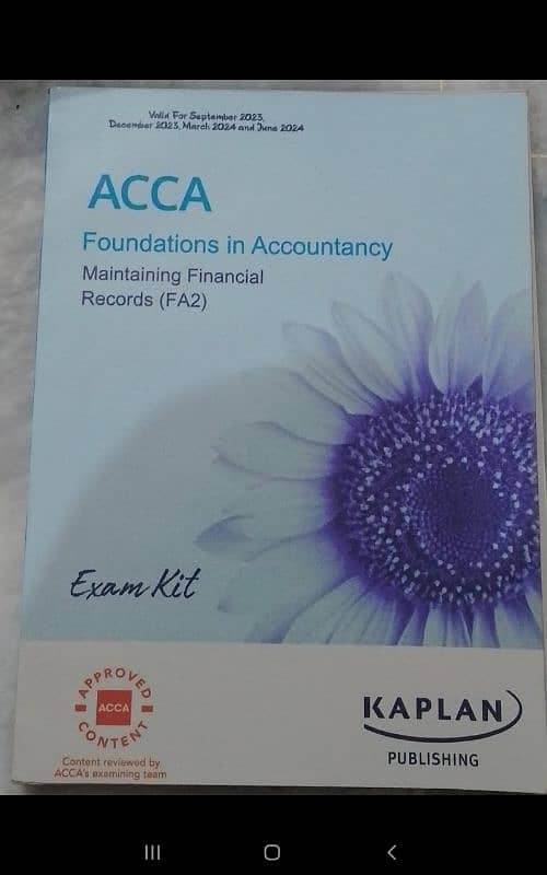 Acca books Fa-2 and Ma-2 1