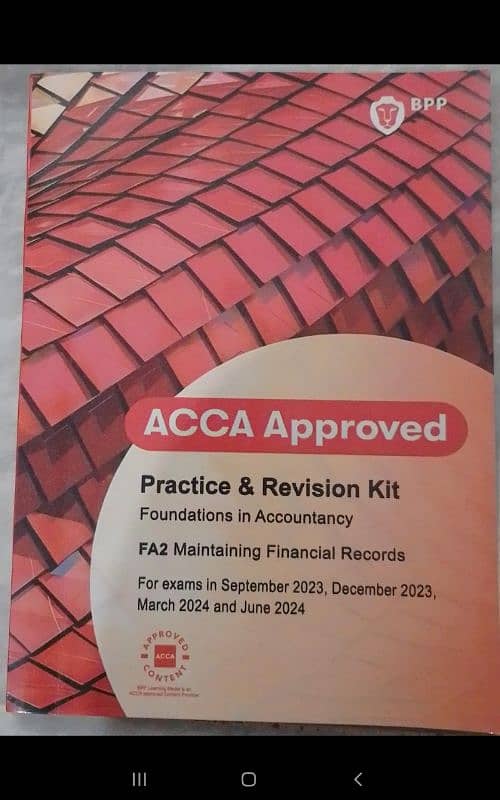 Acca books Fa-2 and Ma-2 2