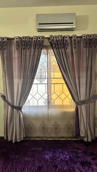 Curtains Set| Complete curtain set| Purple Curtain set 0