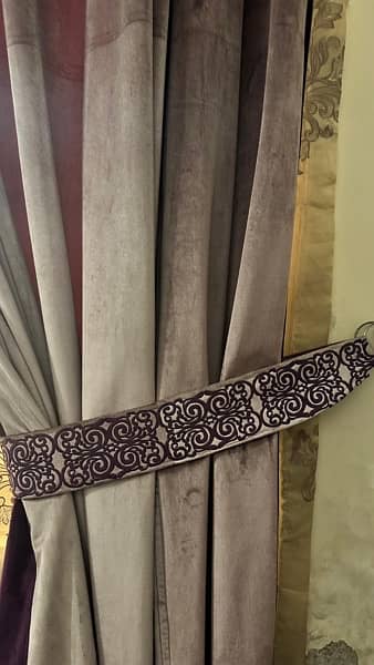 Curtains Set| Complete curtain set| Purple Curtain set 5