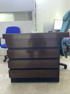 OAK Pure Wood Executive Talbe with sides