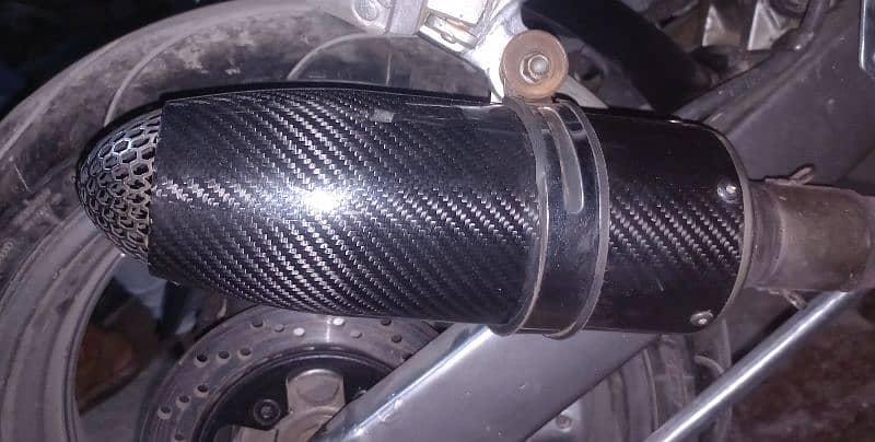 Carbon Fibre Free Flow Bike Exhaust / Muffler / Silencer 1