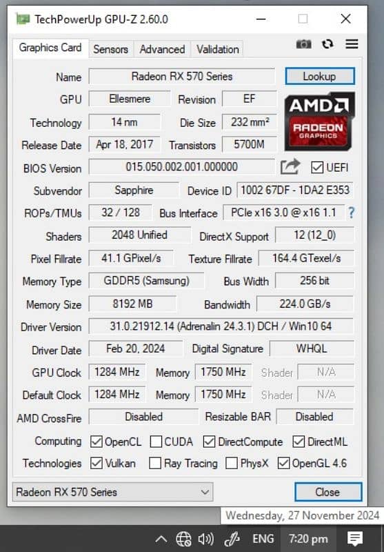 RX570 8Gb 6