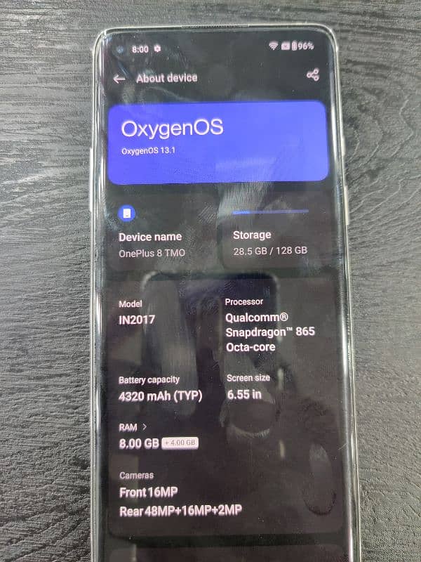 ONEPLUS 8 5G (8/128) 4