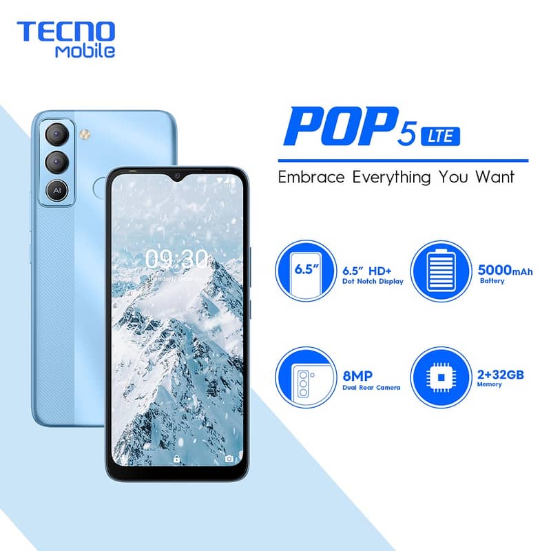 Tecno POP 5 LTE | Exact Price 24000 0