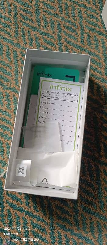 infinix not 30 8+5 256 5000 mAh v. 14 5