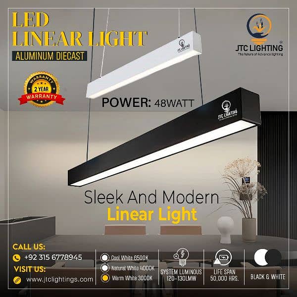 LED Linear Profile Light 48watt 0