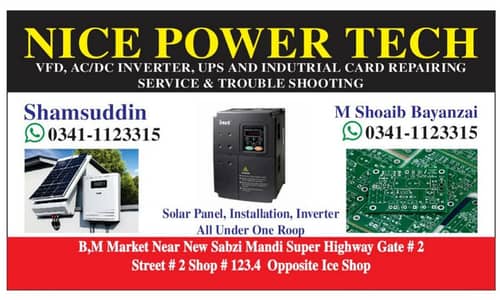Repairing Service. VFd. AC/DC invertor. UPS.