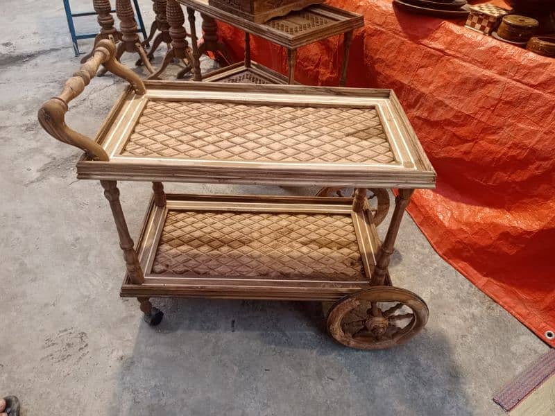 wooden tea trolley 5