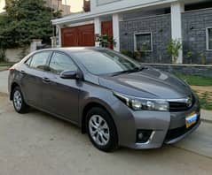 Toyota Corolla GLI 2015 December original gun metallic color