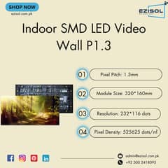 Indoor SMD LED Video Wall P-1.3