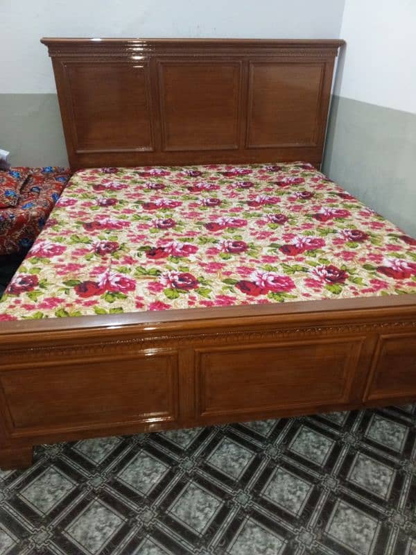 WOODEN BED WITH FOAM AND DRESSING ONLY  IN 95000 1