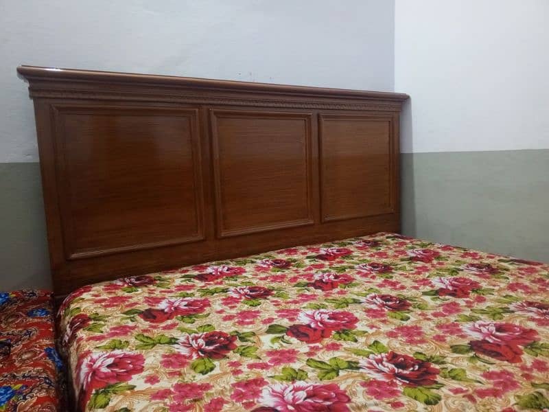 WOODEN BED WITH FOAM AND DRESSING ONLY  IN 95000 5