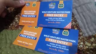 2 passes for wild venture water park available.