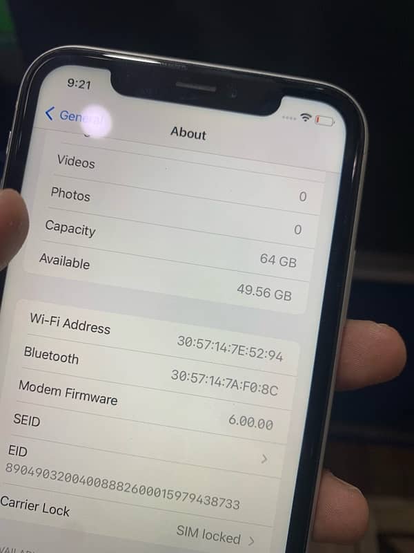 iphone XR 64gb jv 7