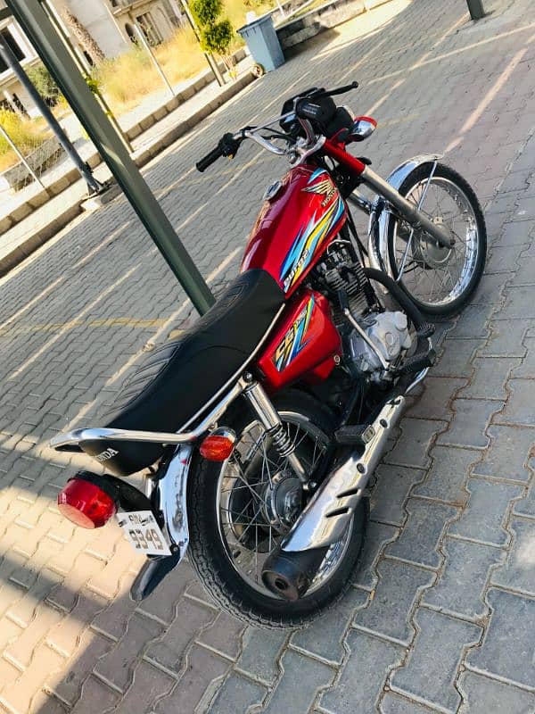 HONDA 125 RED COLOUR PINDI NNBR 1