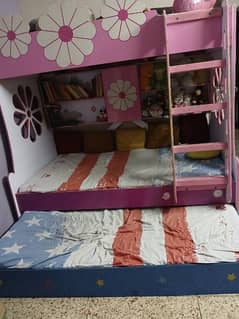 Bed with wardrobe