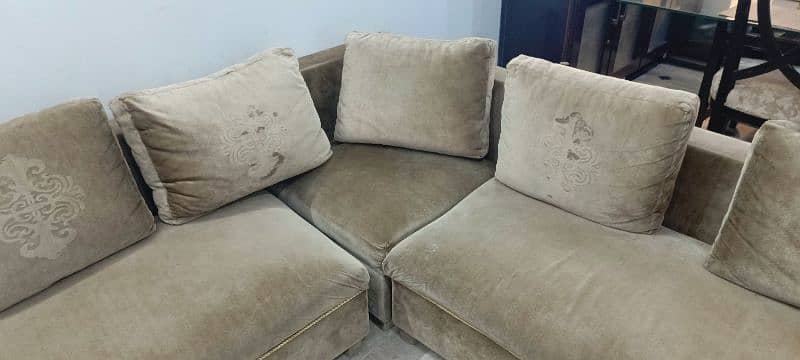 L shape Sofa set 3