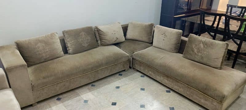 L shape Sofa set 5