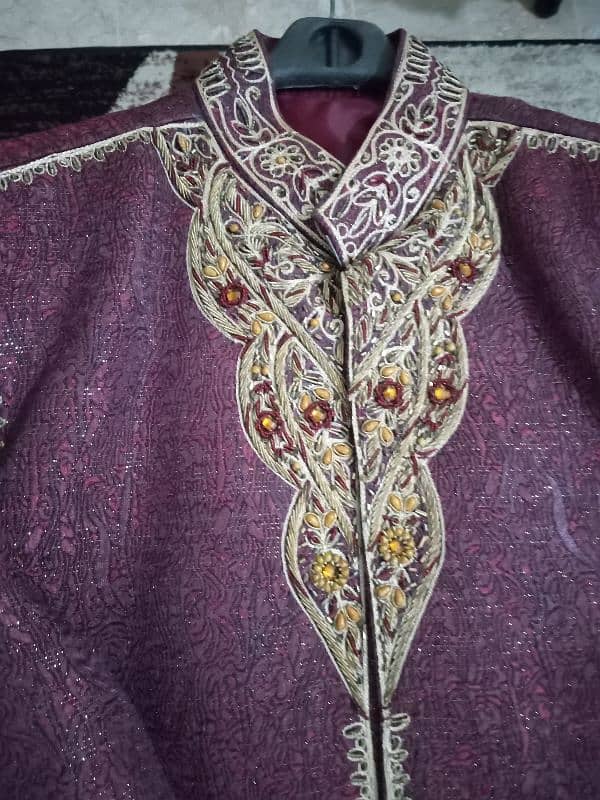 preloved sherwani with chulla and khussa 0