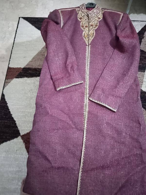 preloved sherwani with chulla and khussa 1