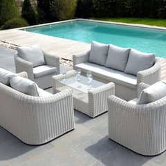 4 Seater Patio Rattan Sofa Set