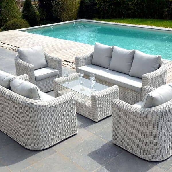 4 Seater Patio Rattan Sofa Set 2