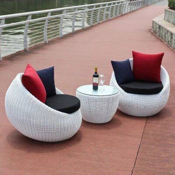 4 Seater Patio Rattan Sofa Set 6