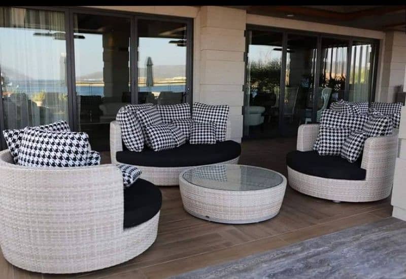 4 Seater Patio Rattan Sofa Set 11