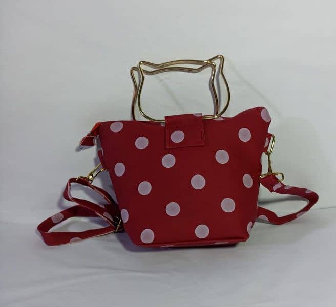 Rexine Dot Print Handbag 1