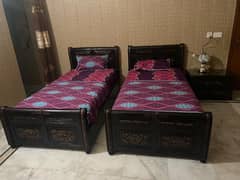 without matress pure black sheesham chinioti urgent sale 03204348013