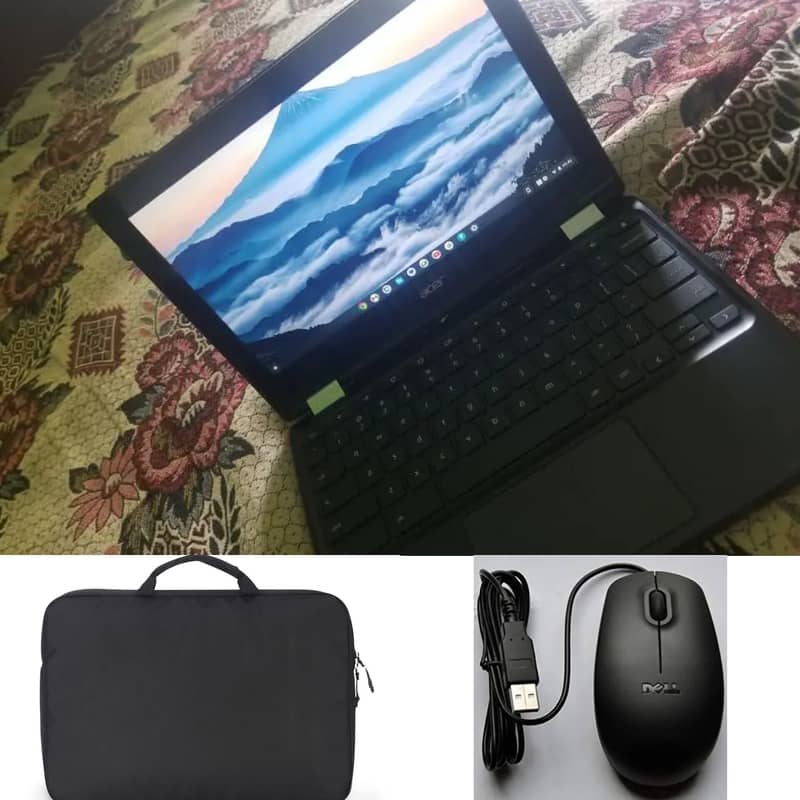 Acer ChromeBook R11 Touch Screen Rotatable free laptop Bagmouse 32/4gb 0