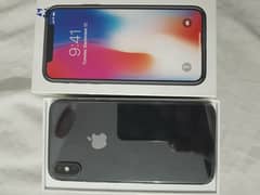 Iphone X official pta approved 64gb with box. Battery health 90%