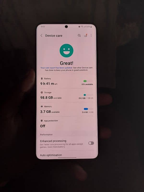Samsung s20 plus 8 128gb 2 sim pta approved life time 7