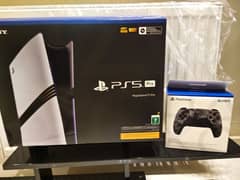 Playstation 5 pro 2tb with disc drive and extra controls and games