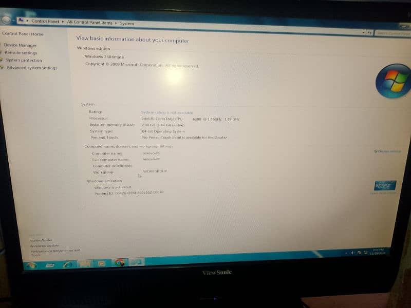 Lenovo computer x] 3-04660 good condition 0