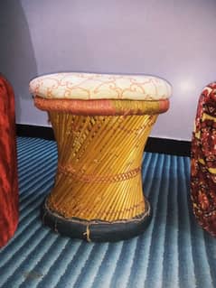 Handmade Natural Bamboo ottoman stools/chairs | mudha stool