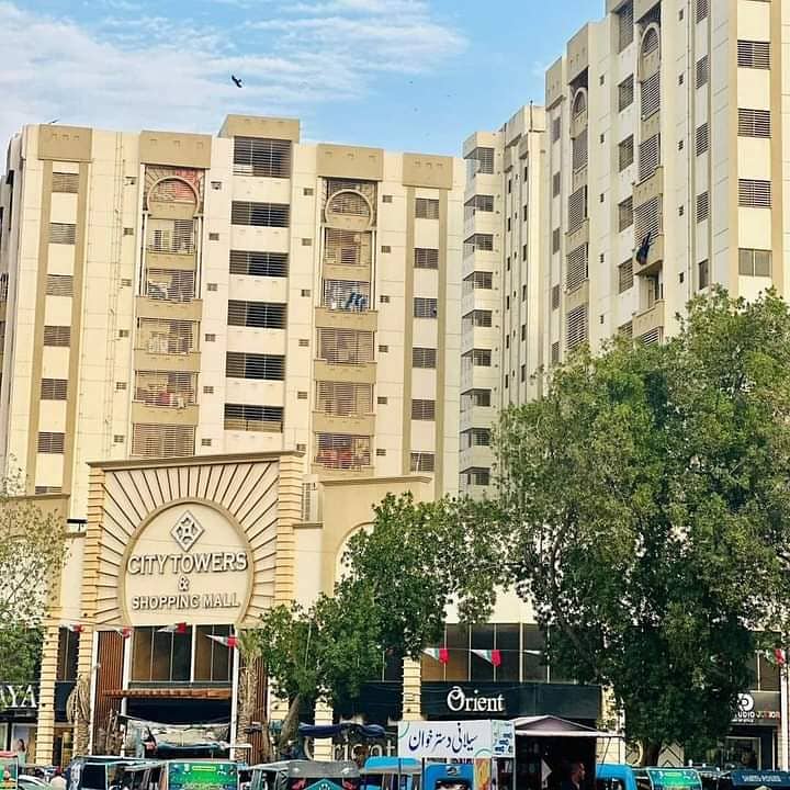 City Towers 2 Bed DD Flat For Sale Vip Location Block-05, Gulistan e Jauher 14